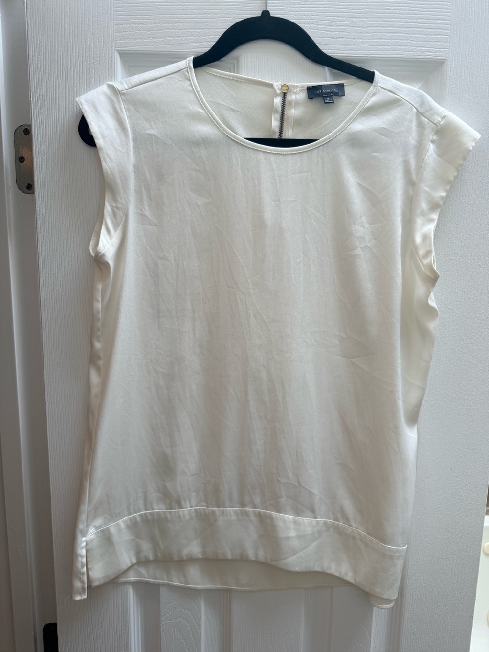 The Limited Cream Sleeveless Blouse